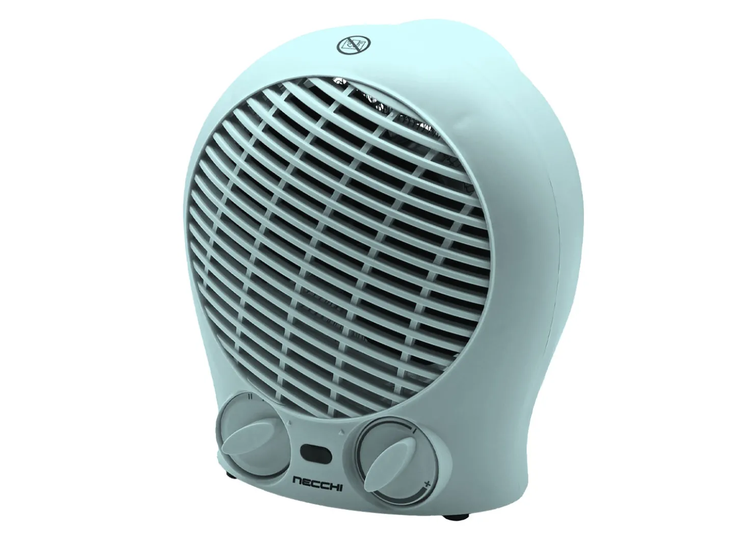 Necchi Termoventilatore Portatile Azzurro 1000w/2000w