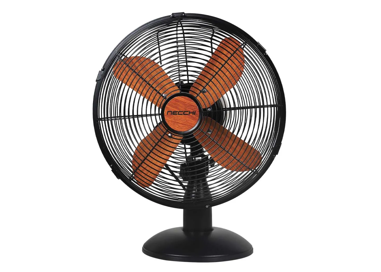Necchi Ventilatore da Tavolo effetto Legno 35w