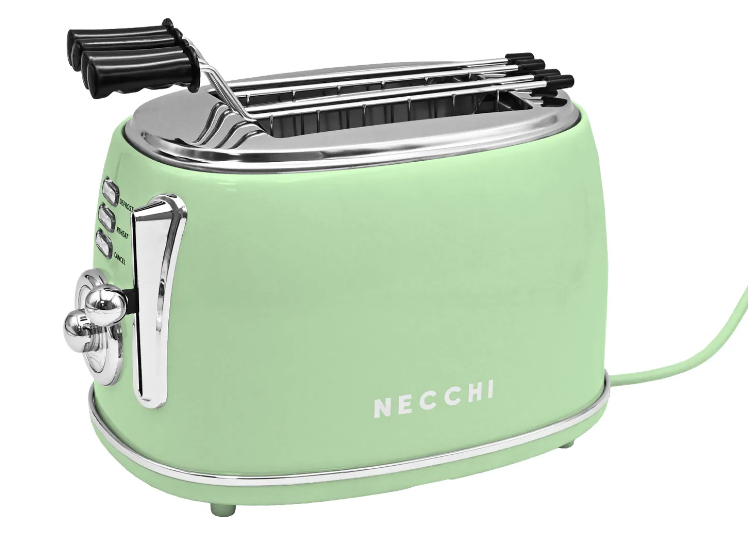 Necchi Vintage Tostapane a 2 pinze Verde Menta