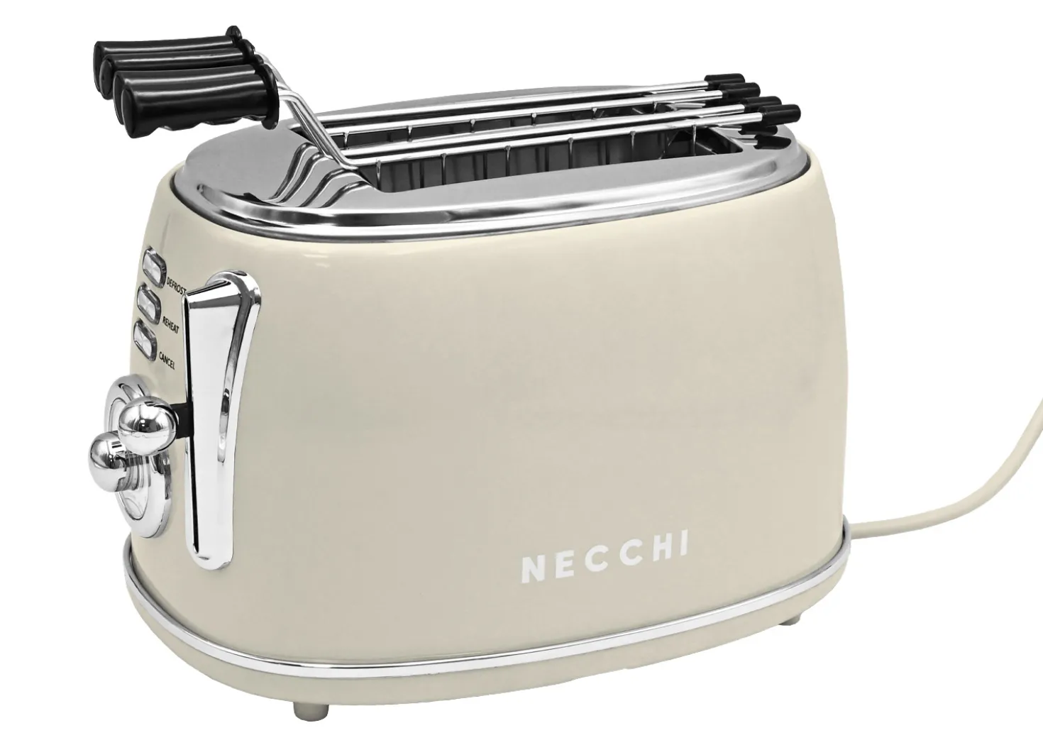 Necchi Vintage Tostapane a 2 pinze Crema