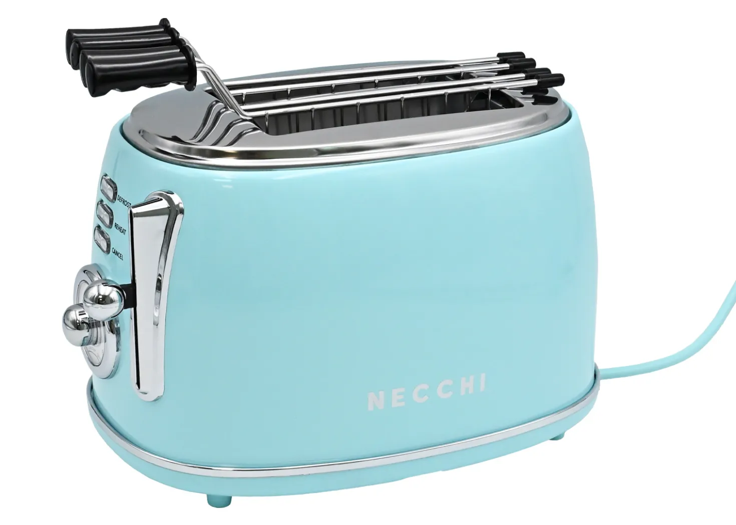 Necchi Vintage Tostapane a 2 pinze Azzurro Pastello