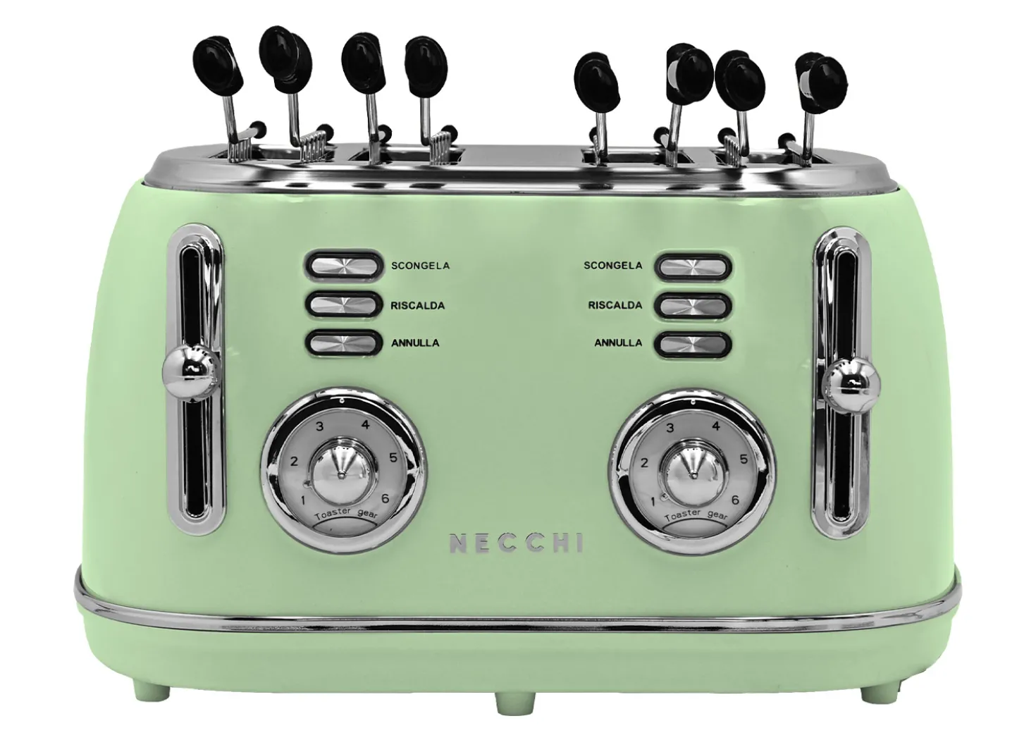 Necchi Vintage Tostapane Sandwich Verde Menta
