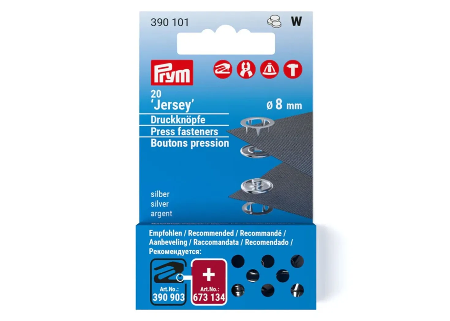 Prym Kit di Bottoni a Pressione 8mm