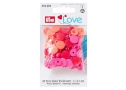Prym Love Bottoni a Pressione Rossi