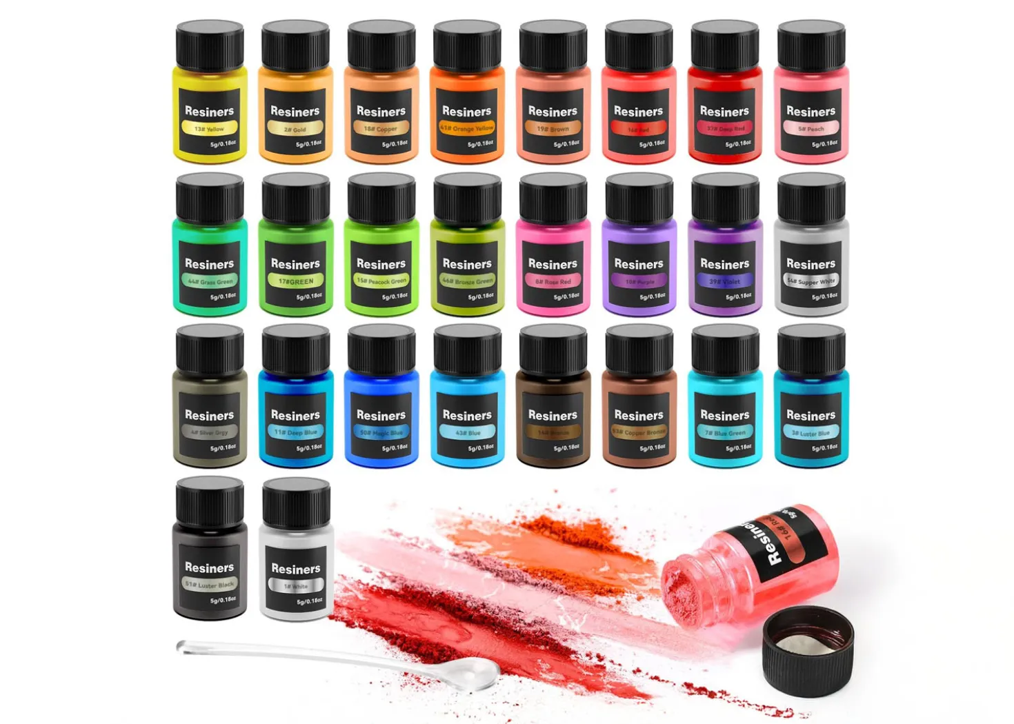 Resiners Polvere di mica 26 colori 5g