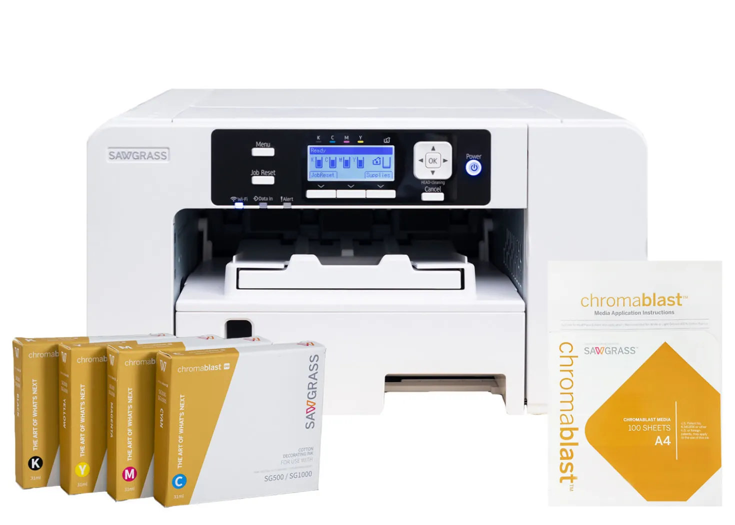 Sawgrass Stampante SG500 A4 Chromablast per trasferimenti su Cotone chiaro