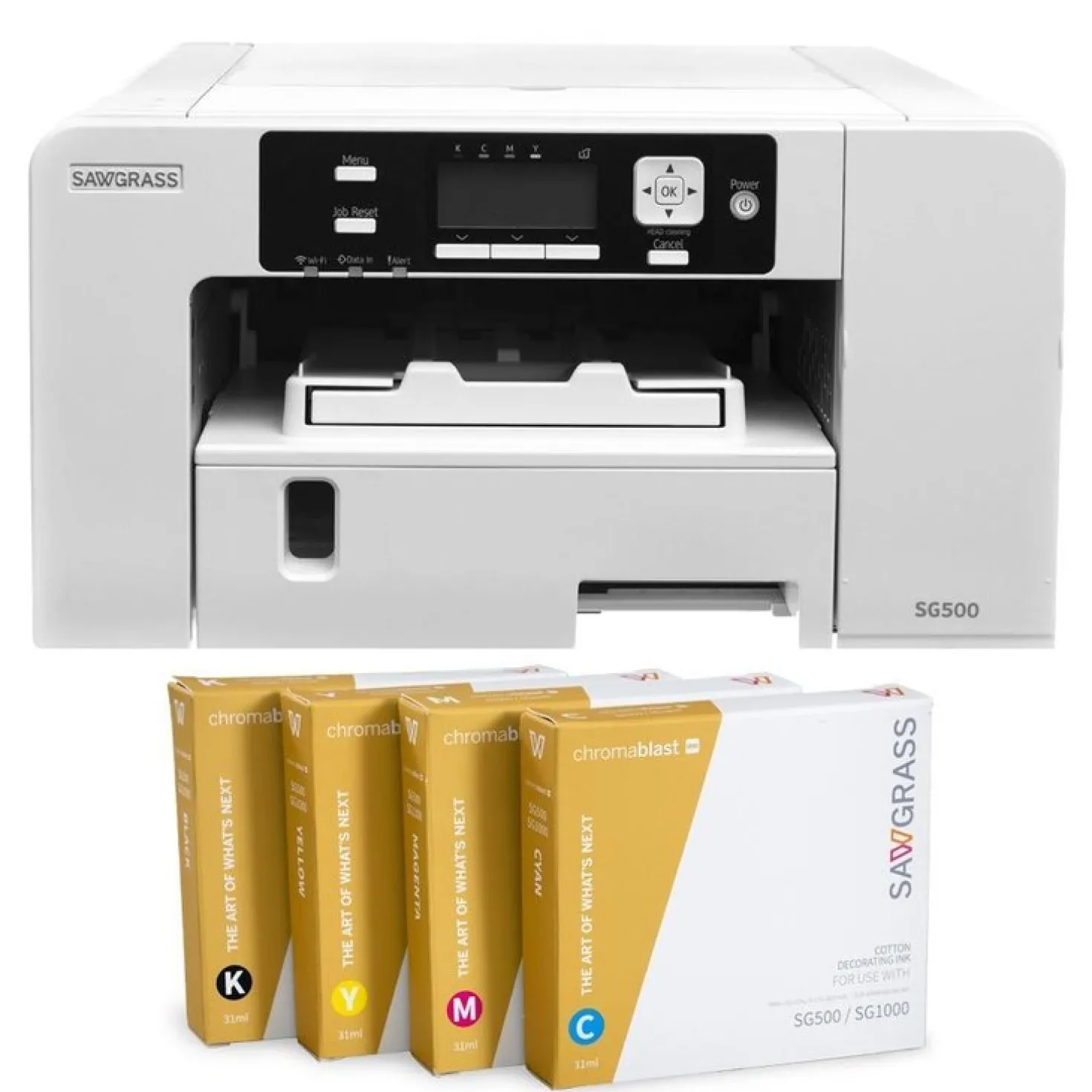 Sawgrass Stampante SG500 A4 Chromablast per trasferimenti su Cotone chiaro