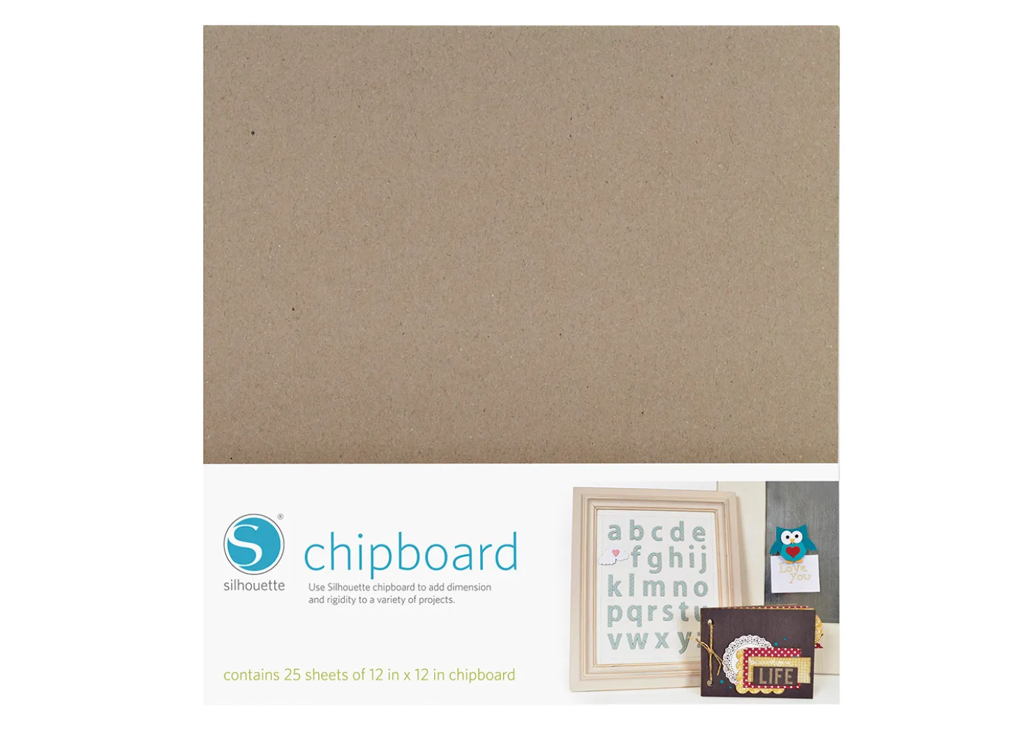 Silhouette Cartoncino Chipboard 30x30cm