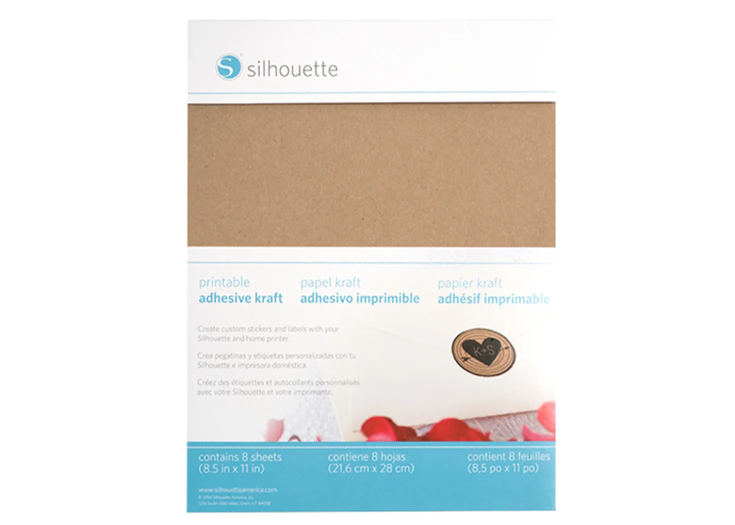 Silhouette Fogli adesivi carta kraft