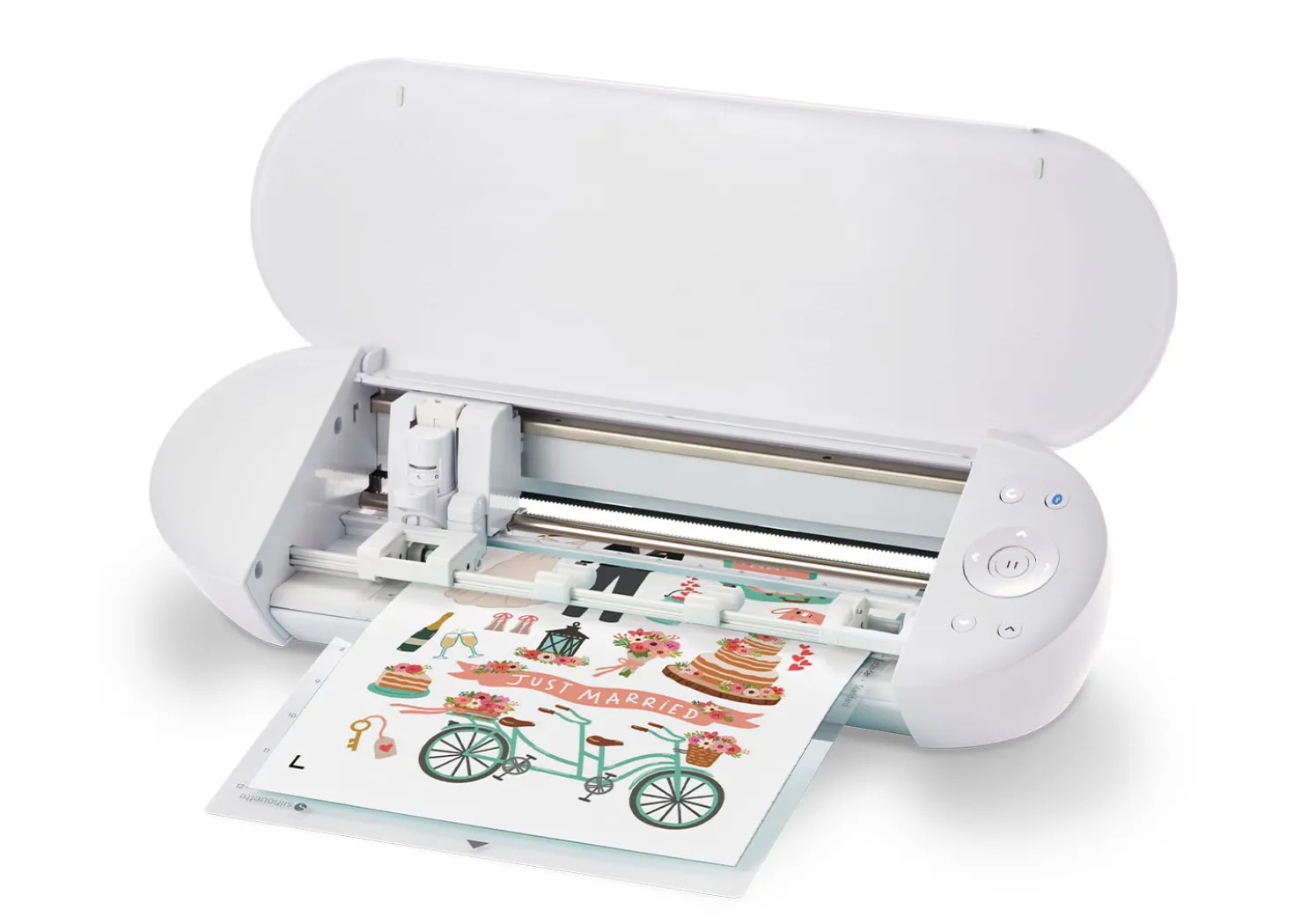 Silhouette Plotter da Taglio Portrait 4 Bianco + Tappetino Elettrostatico
