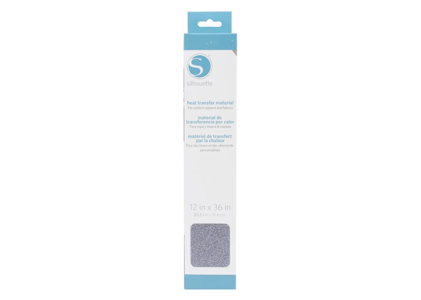 Silhouette Termoadesivo Glitter Argento Scuro 30,5 cmx91,4cm