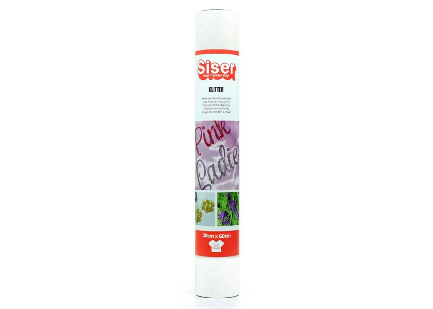 Siser Termoadesivo Glitter Bianco 30x50cm