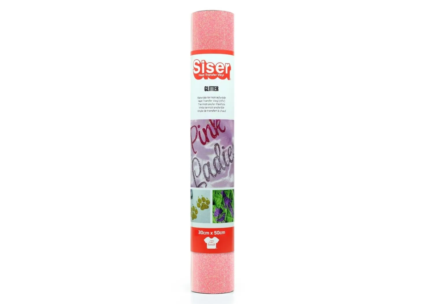 Siser Termoadesivo Glitter Corallo Arcobaleno 30x50cm