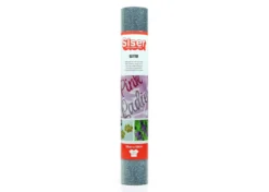 Siser Termoadesivo Glitter Nero Argento 30x50cm