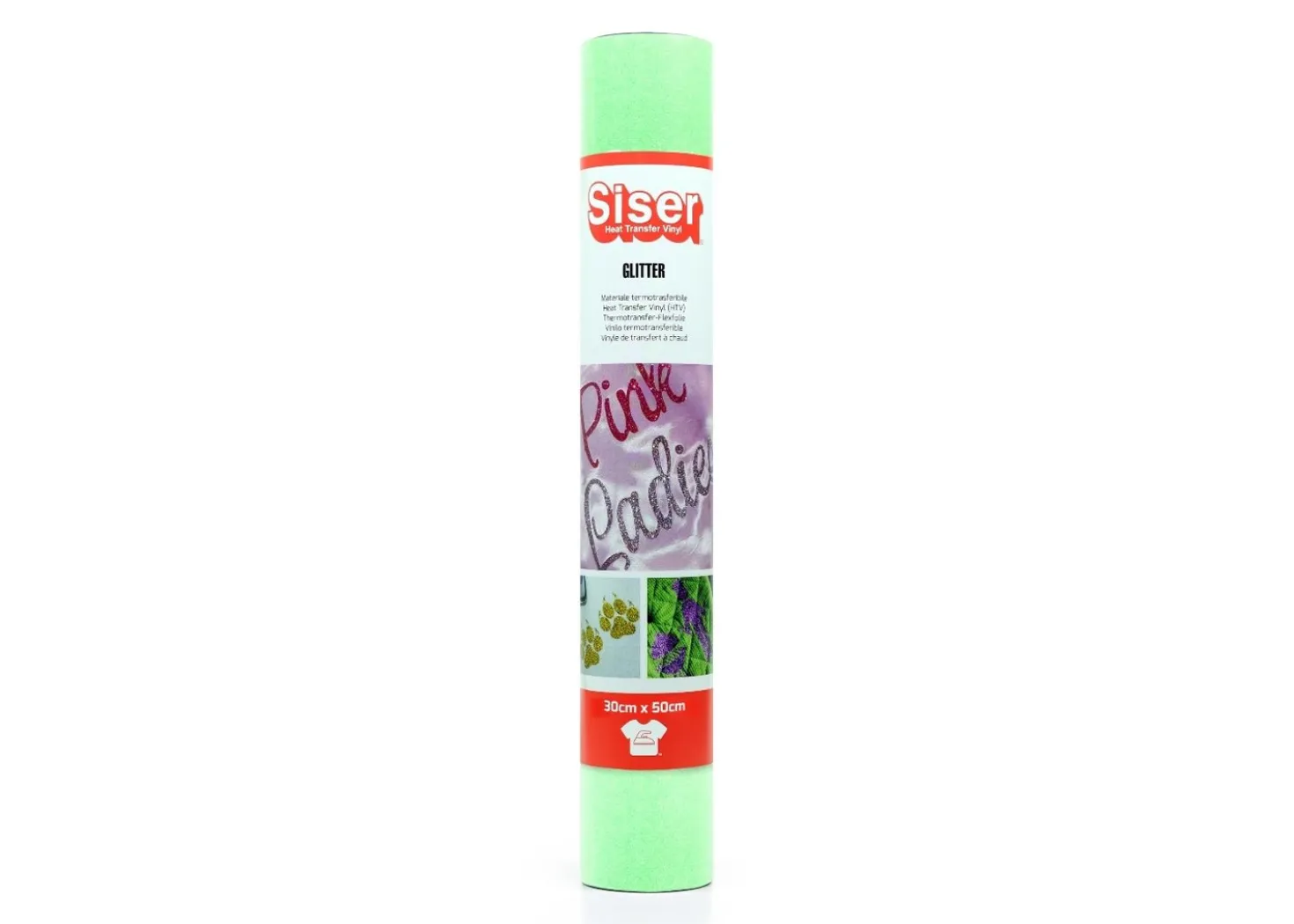 Siser Termoadesivo Glitter Neon Verde 30x50cm