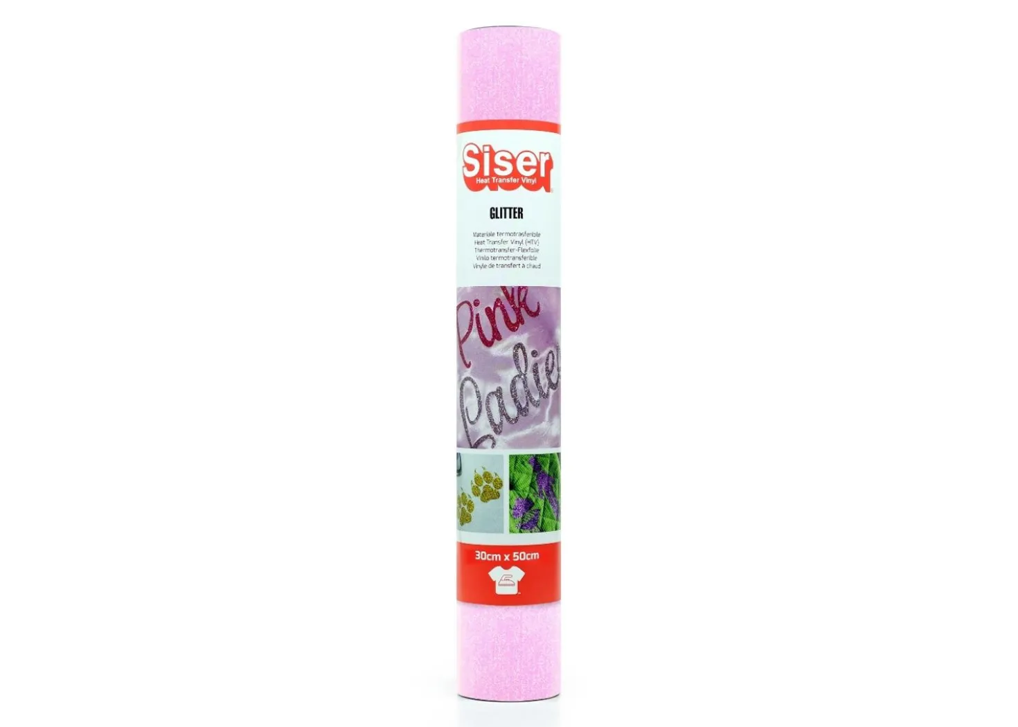 Siser Termoadesivo Glitter Neon Rosa 30x50cm