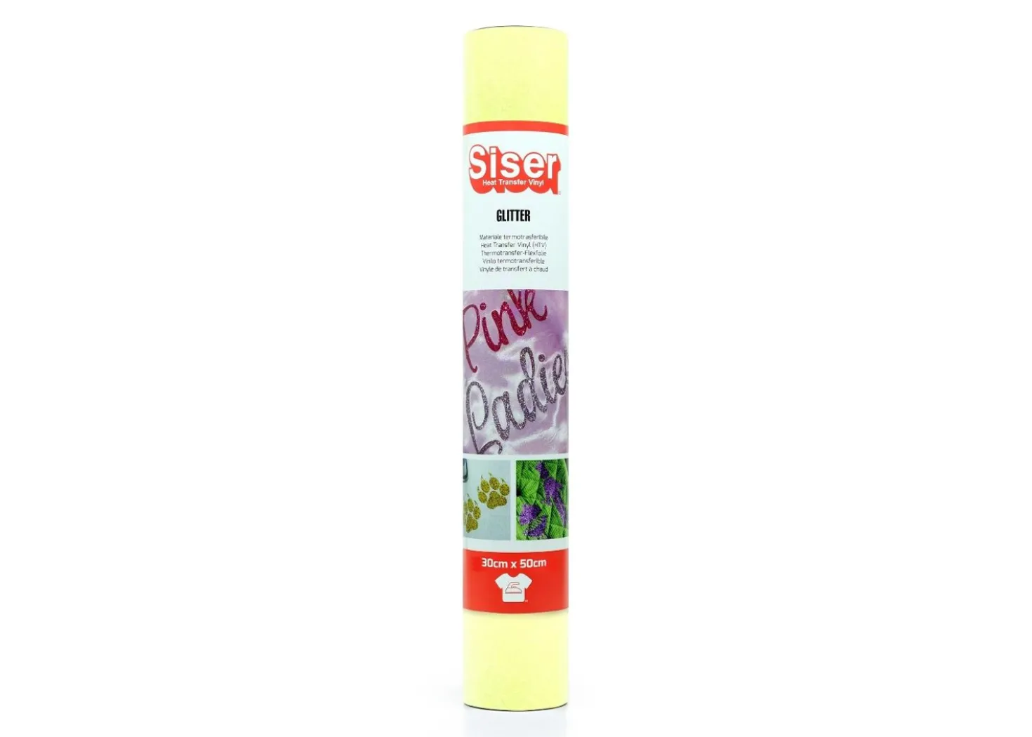 Siser Termoadesivo Glitter Neon Giallo 30x50cm