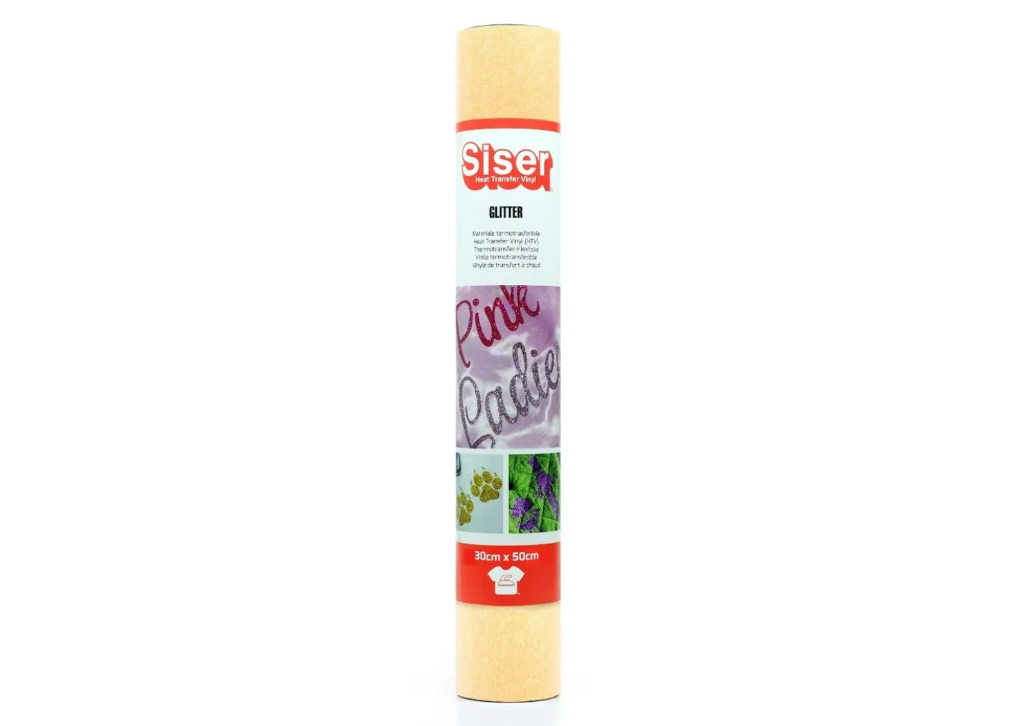 Siser Termoadesivo Glitter Neon Arancio 30x50cm