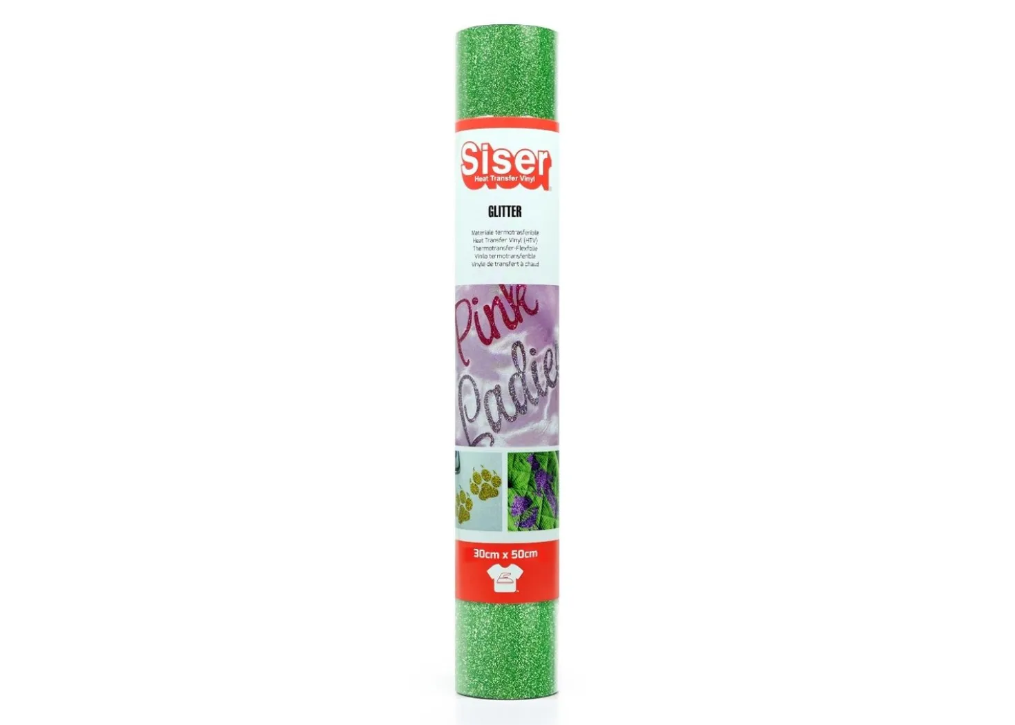 Siser Termoadesivo Glitter Verde Chiaro 30x50cm