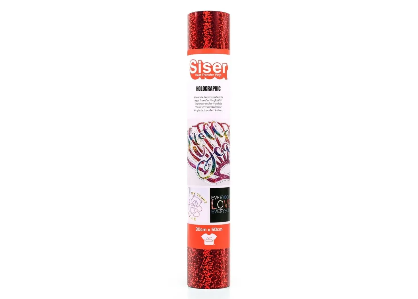 Siser Termoadesivo Holographic Rosso 30x50cm