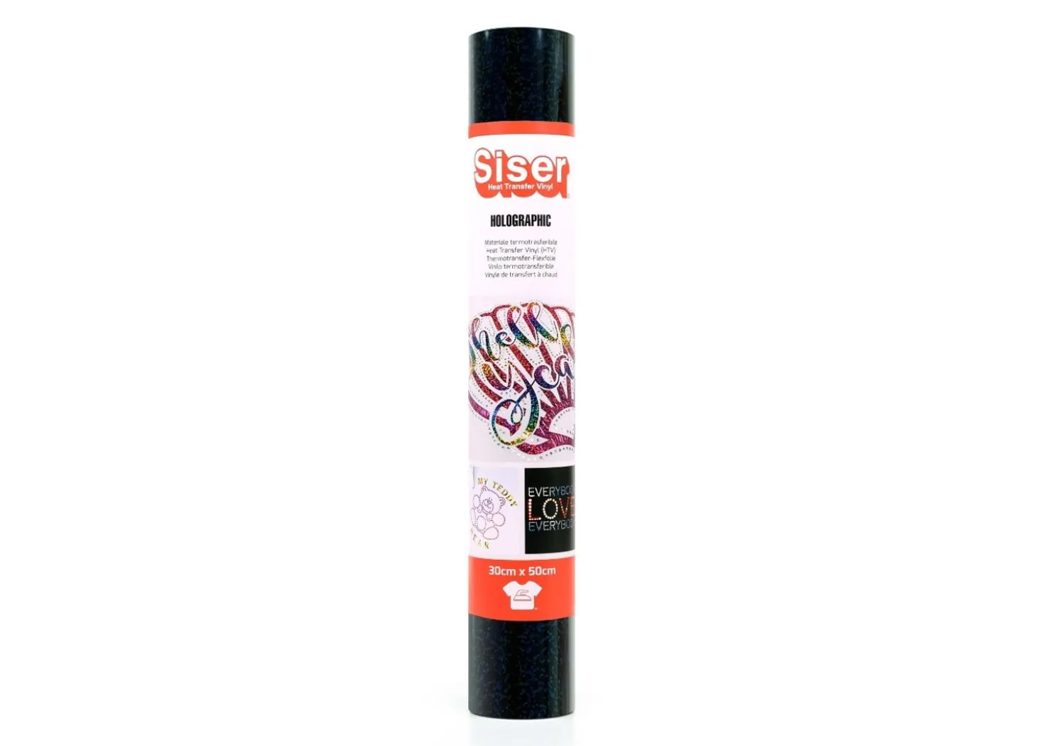 Siser Termoadesivo Holographic Nero 30x50cm