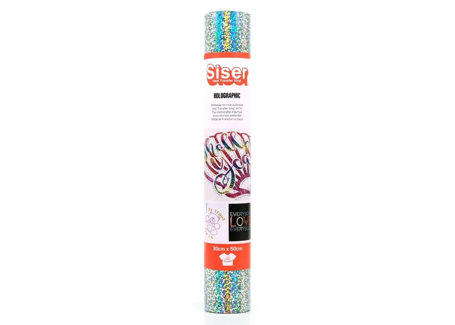 Siser Termoadesivo Holographic Argento 30x50cm