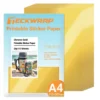 Teckwrap Carta adesiva stampabile Oro A4 15pz