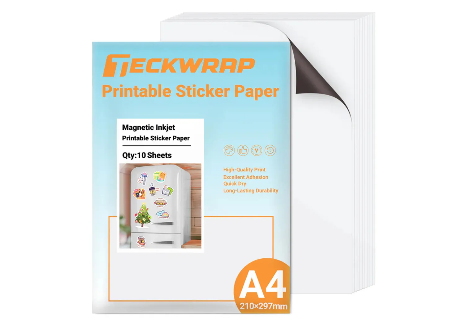 Teckwrap Carta Magnetica Stampabile 10pz A4