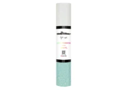 Teckwrap Termoadesivo Cambia Colore Glitter Bianco-Verde Acqua 30,5cmx1,55m