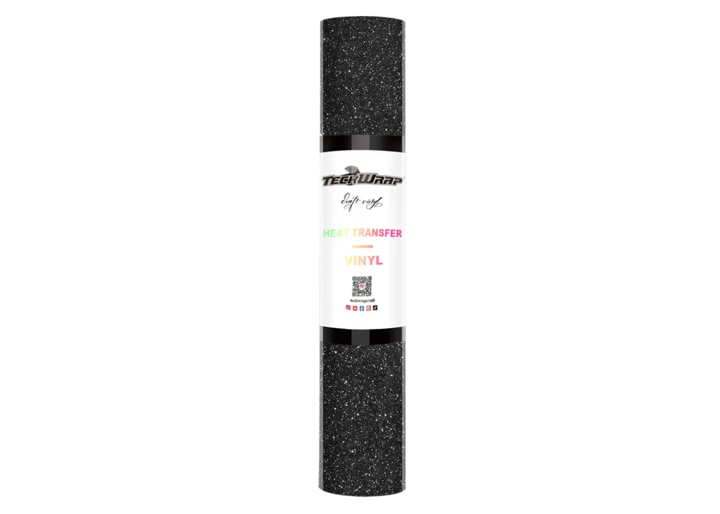 Teckwrap Termoadesivo Glitterato Nero 30,5cmx1,55m