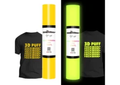 Teckwrap Termoadesivo Glow in the Dark effetto 3D Giallo 25,4cmx1,5m