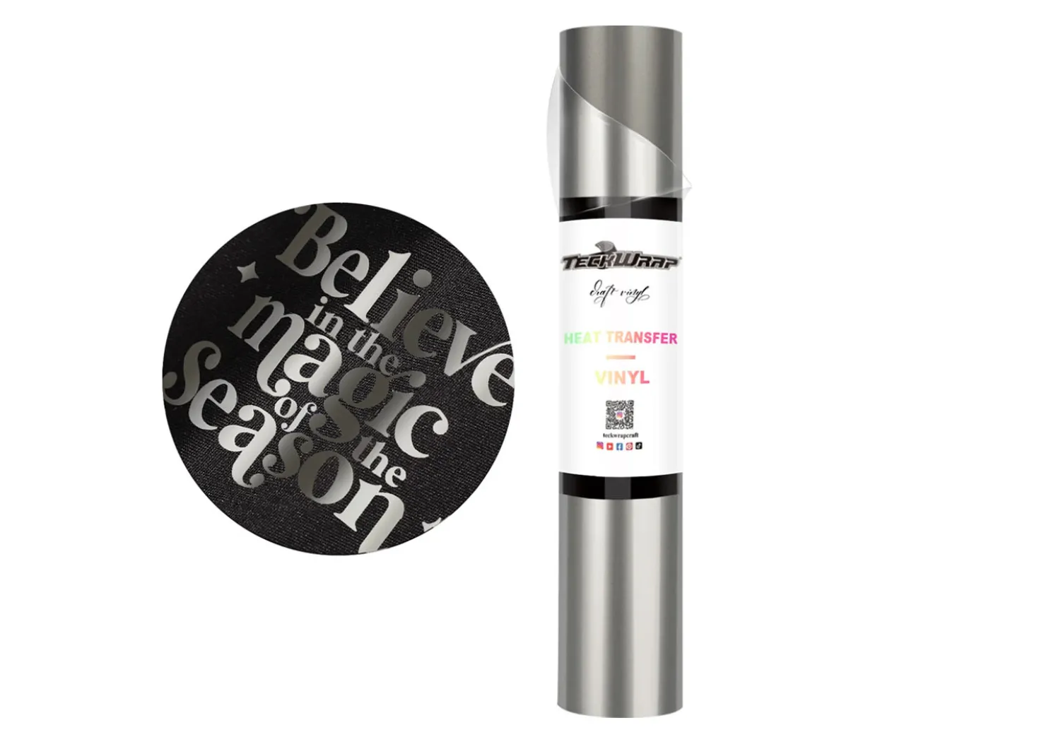Teckwrap Termoadesivo Metallico Perlato Grigio 30,5cmx1,55m