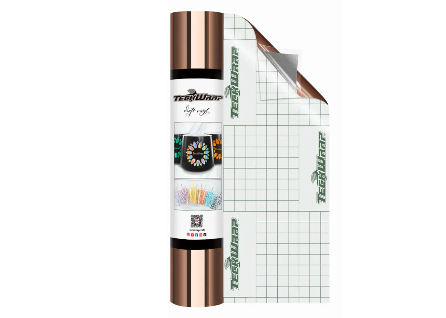 Teckwrap Vinile Metallico Marrone 30cmx1,55m