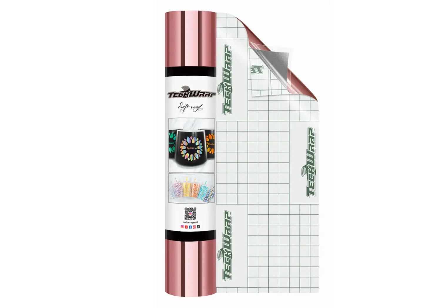 Teckwrap Vinile Metallico Oro Rosa 30cmx1,55m