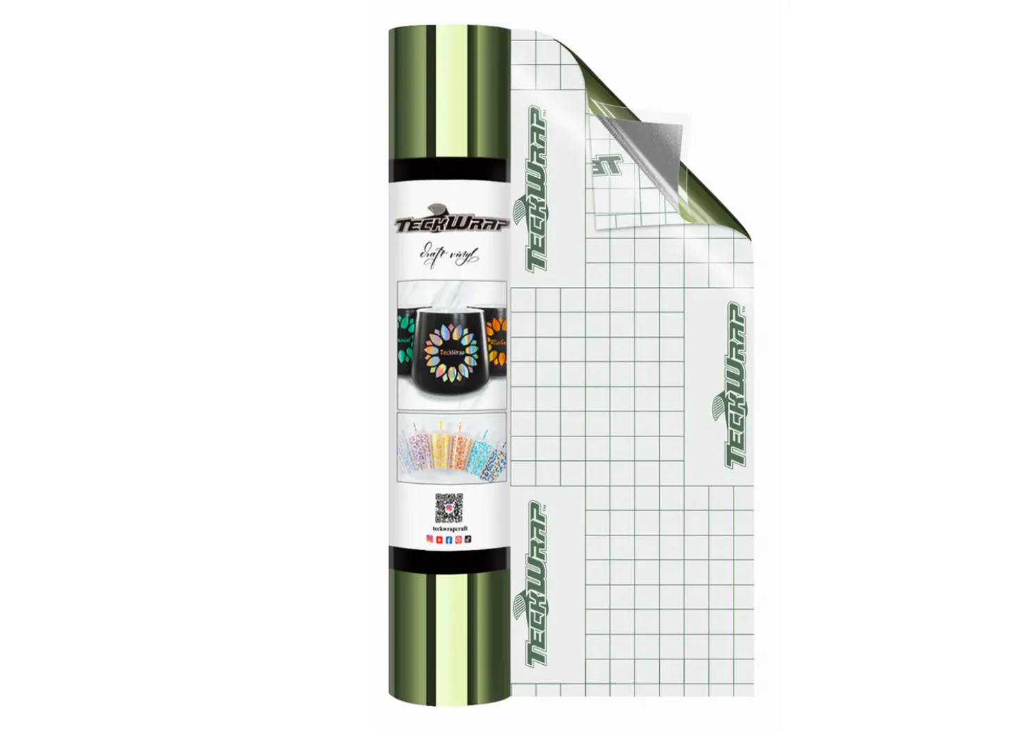 Teckwrap Vinile Metallico Verde Militare 30cmx1,55m