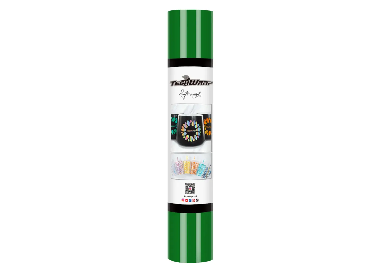Teckwrap Vinile Permanente Glossy Verde 30cmx1,55m