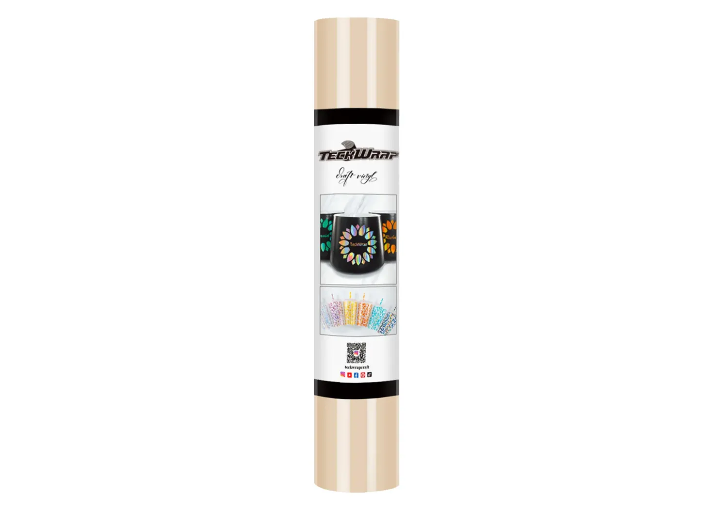 Teckwrap Vinile Permanente Glossy Vaniglia 30cmx1,55m