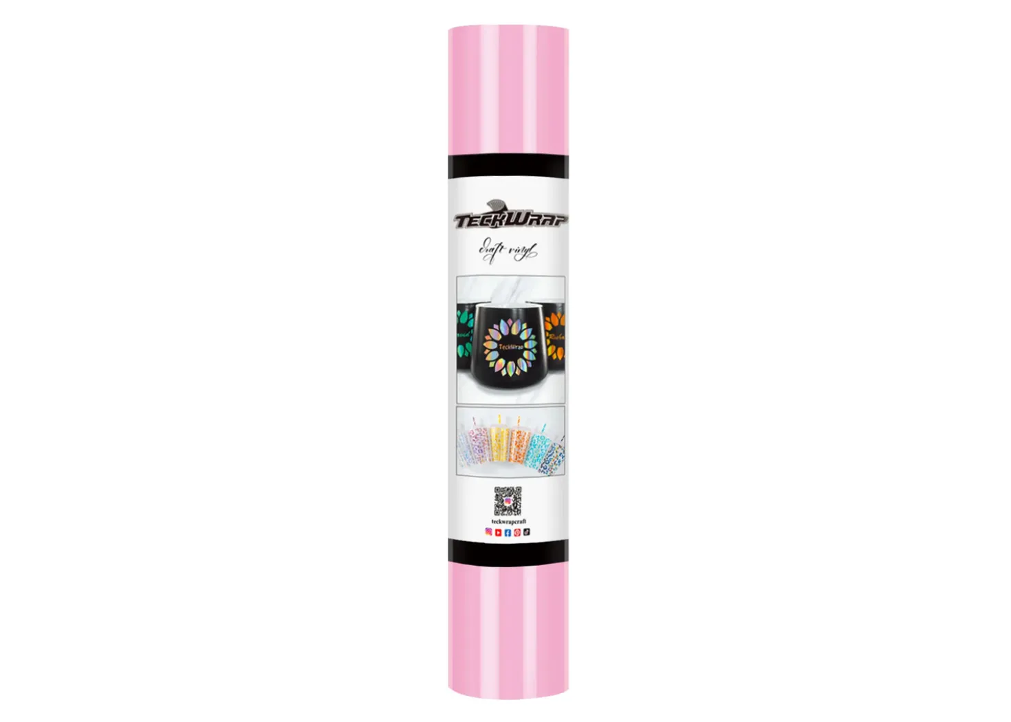 Teckwrap Vinile Permanente Glossy Rosa Confetto 30cmx1,55m