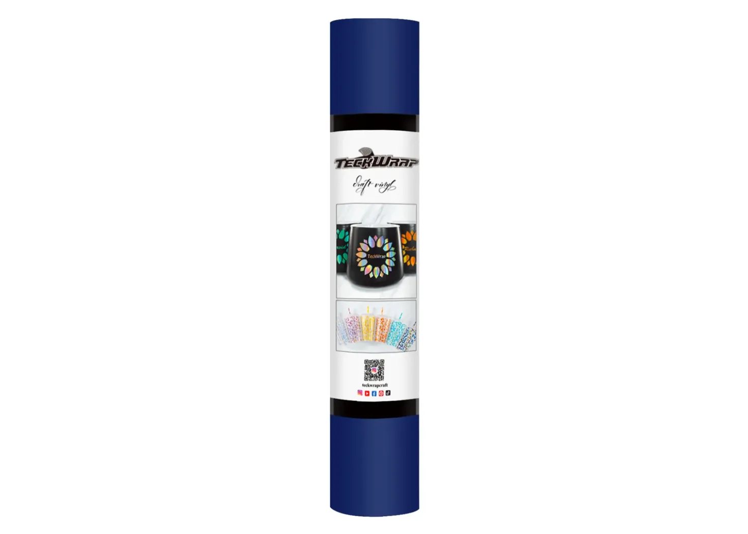 Teckwrap Vinile Permanente Opaco Blu 30cmx1,55m