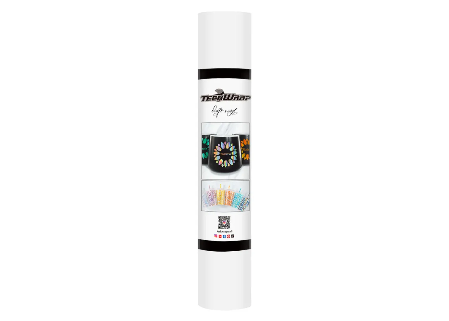 Teckwrap Vinile Permanente Opaco Bianco 30cmx1,55m