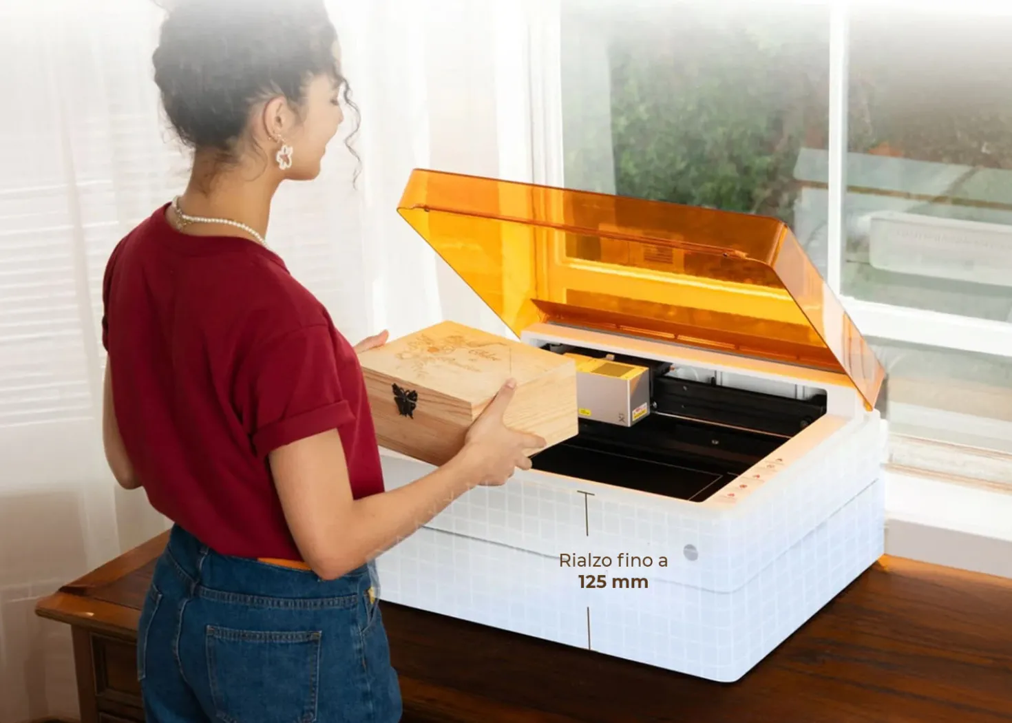 XTool Base Rialzata con Nido D’Ape per Macchina a Taglio Laser M1 Ultra