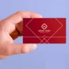 XTool Biglietti da Visita in Metallo Rosso 60pz 8,6cmx5,4cm