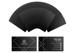 XTool Biglietti da Visita in Metallo Nero 60pz 8,6cmx5,4cm