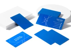 XTool Biglietti da Visita in Metallo Blu 60pz 8,6cmx5,4cm