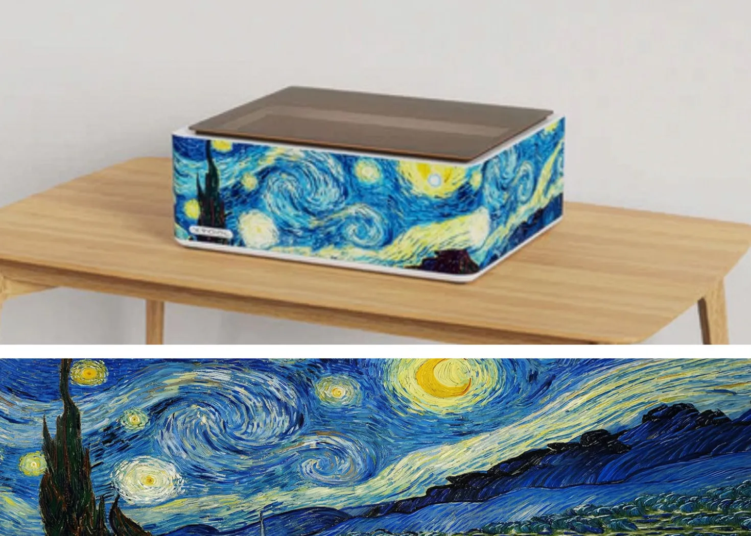 XTool M1 Macchina a Taglio Laser e Plotter da Taglio + Vinile Decorativo per xTool M1 Design “Notte Stellata”
