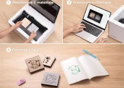 XTool M1 Macchina a Taglio Laser e Plotter da Taglio + Vinile Decorativo per xTool M1 Design “Notte Stellata”
