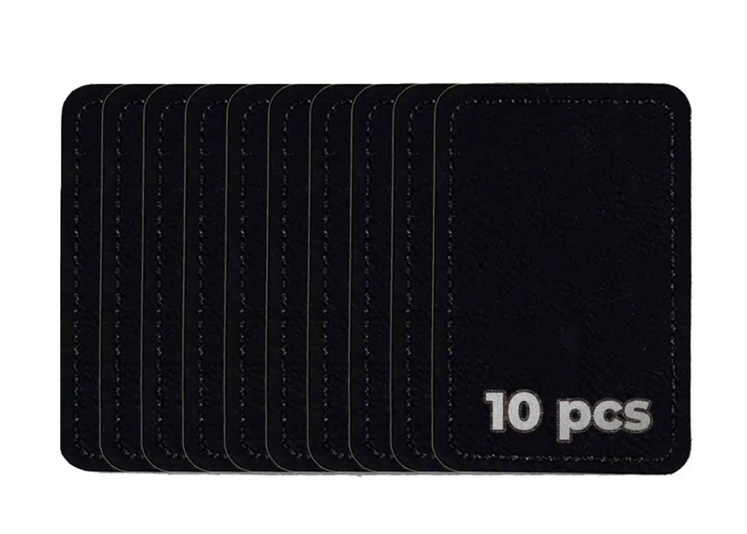 XTool Toppa rettangolare in Similpelle Nera 7,6×5,1cm 10pz